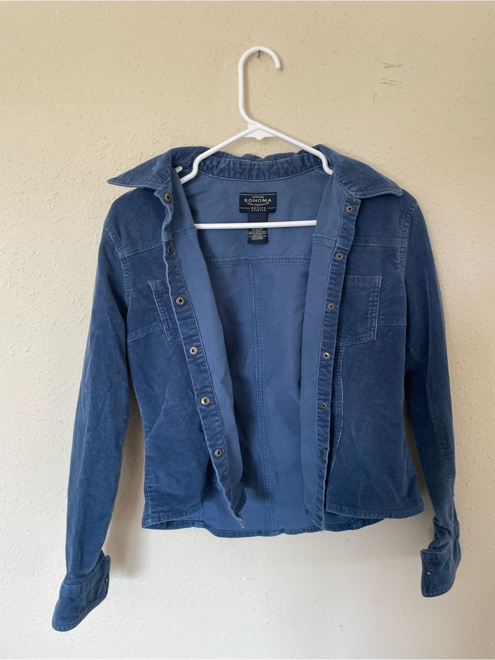 Sonoma Blue Corduroy Button-Front Jacket